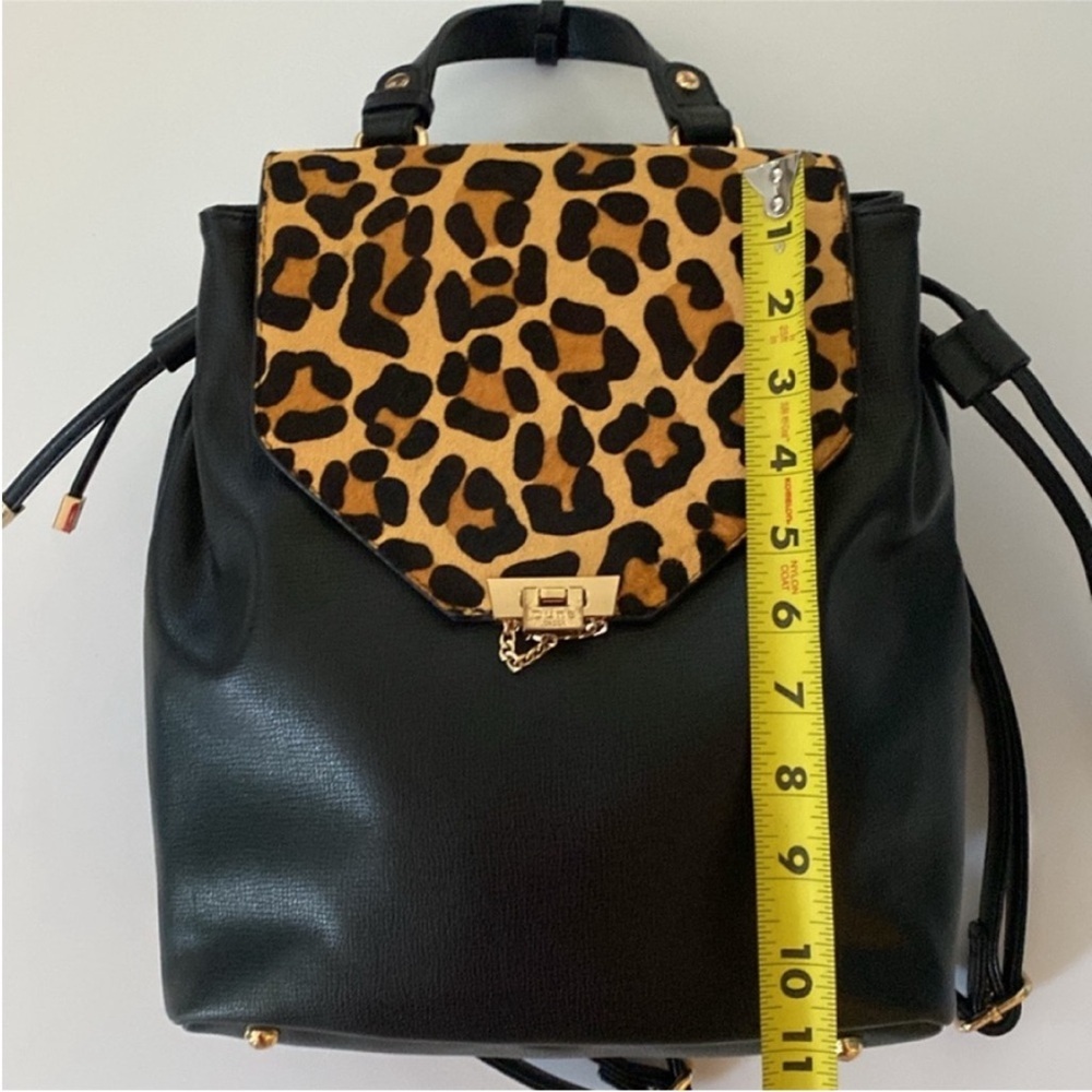 Dune London Backpack Black Leopard Accent - Picture 12 of 14